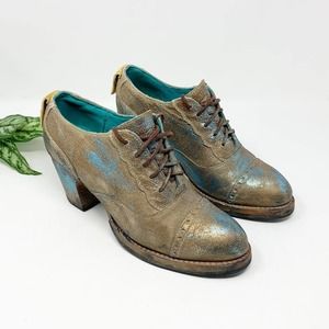 PS Kaufman Crosswalk Lace Up Oxford Heel